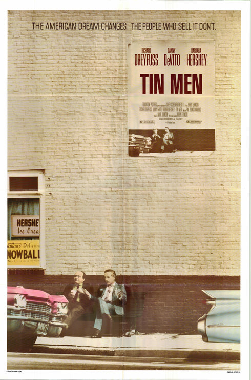 tin men 1987 one sheet poster folded